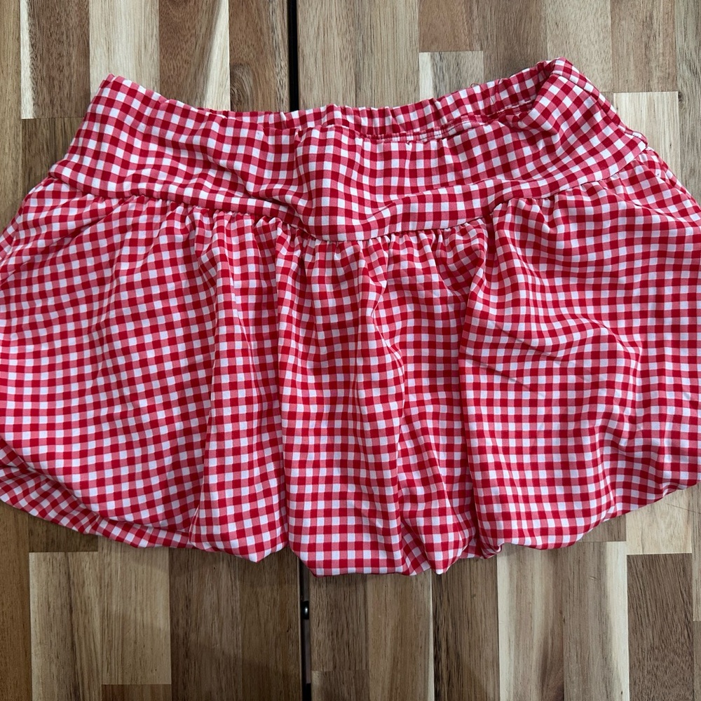 Red Gingham Skort by Say Anything